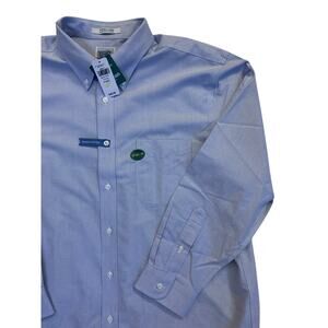 NWT Men’s Light Blue L.L. Bean Wrinkle Free Slightly Fitted Button Down 17.5x33